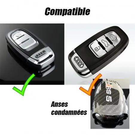 Audi RS6 C7 Car Key Shell Carbon Fiber