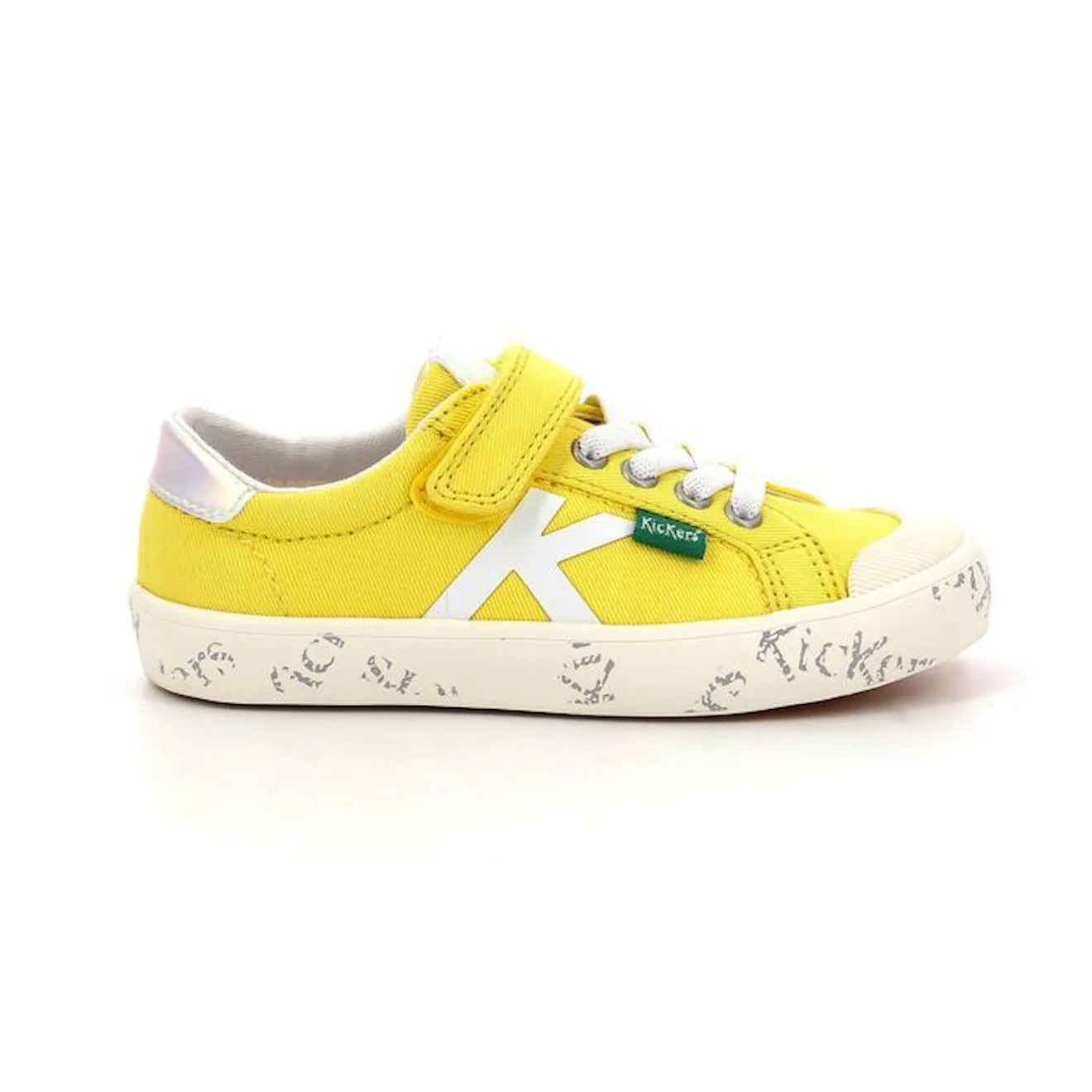 Baskets basses - KICKERS - Gody - Textile - Enfant - Mixte jaune - Kickers