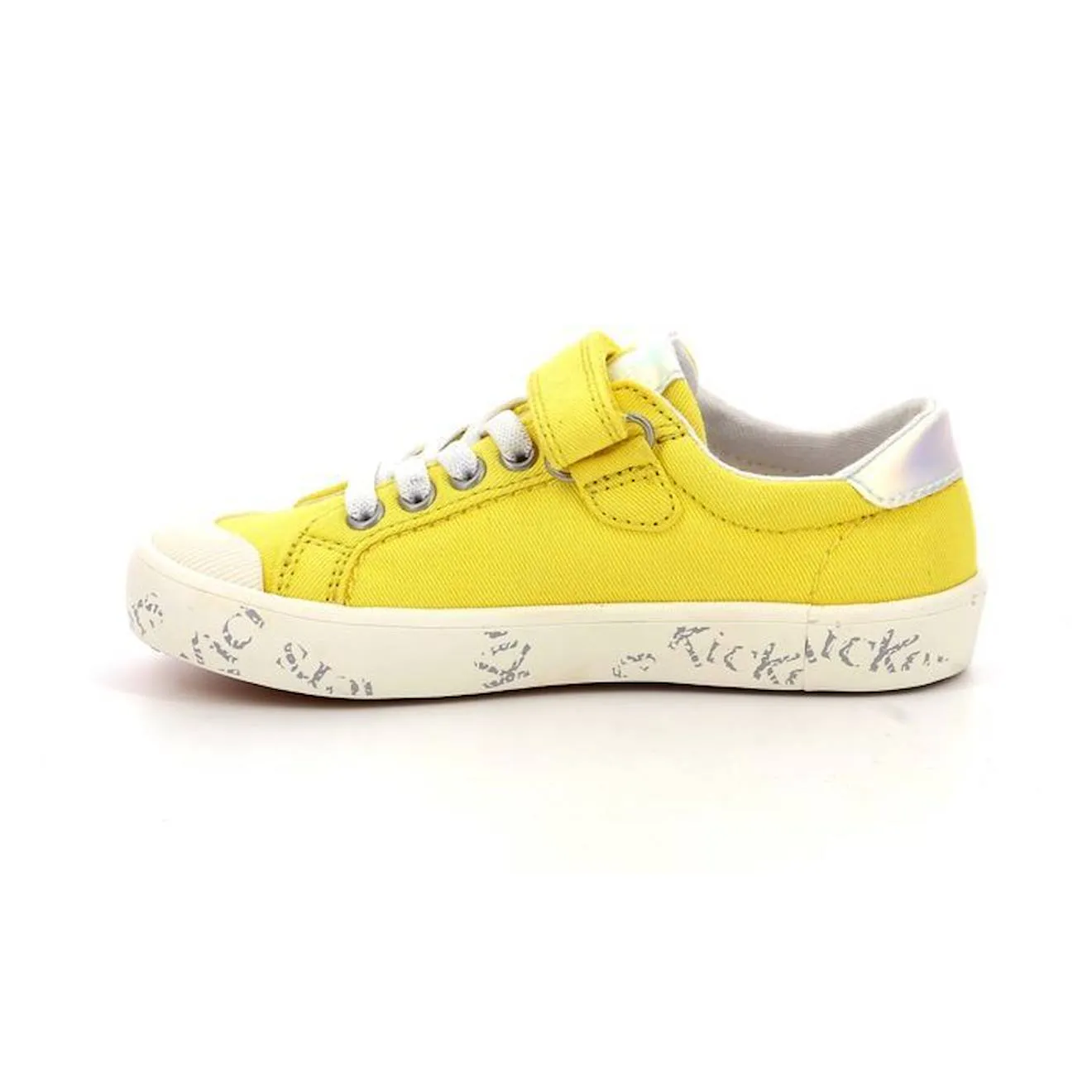 Baskets basses - KICKERS - Gody - Textile - Enfant - Mixte jaune - Kickers