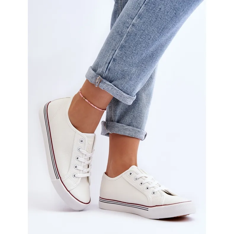 Baskets En Cuir Écologique Pour Femme Blanc Lirean blanche