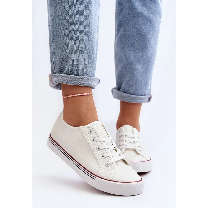 Baskets En Cuir Écologique Pour Femme Blanc Lirean blanche