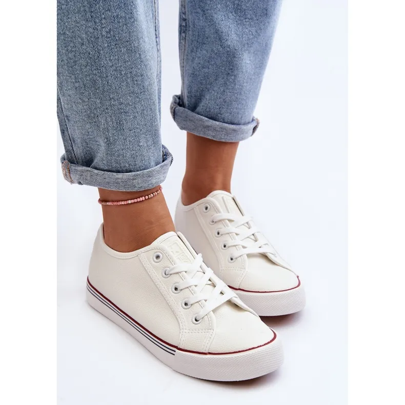 Baskets En Cuir Écologique Pour Femme Blanc Lirean blanche