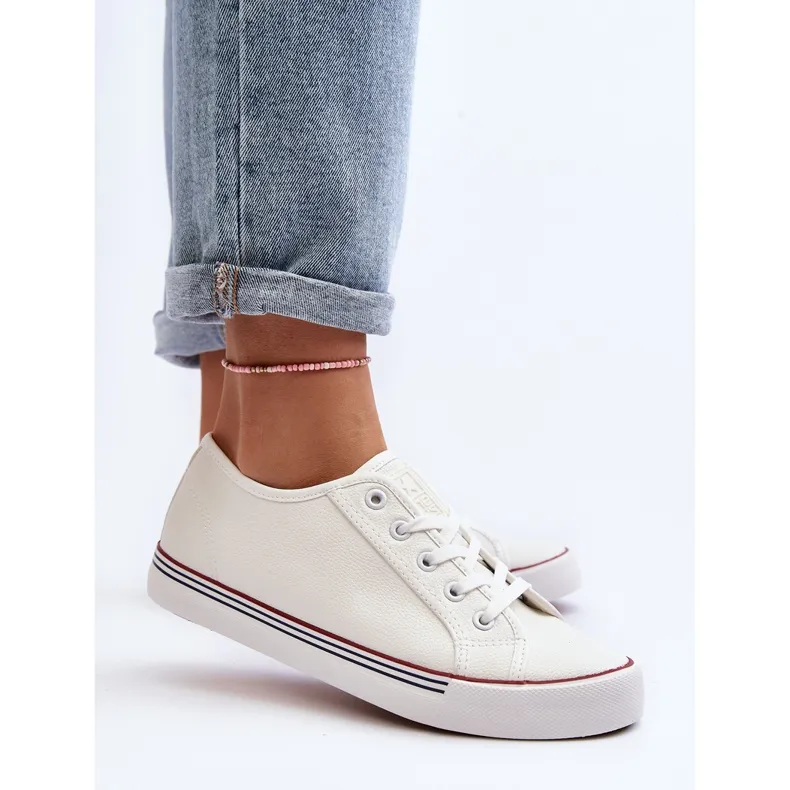 Baskets En Cuir Écologique Pour Femme Blanc Lirean blanche