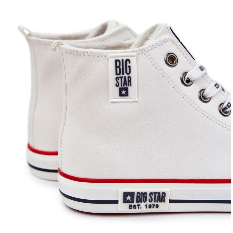 Baskets Hautes Isolées Homme Big Star KK274345 Blanc blanche