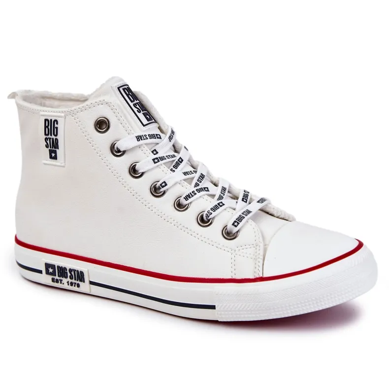 Baskets Hautes Isolées Homme Big Star KK274345 Blanc blanche