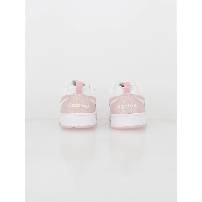 Baskets royal prime 2.0 pailletes rose blanc fille - Reebok | wimod