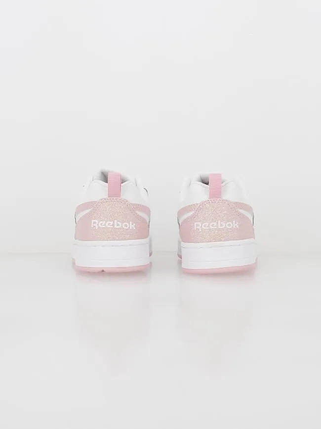 Baskets royal prime 2.0 pailletes rose blanc fille - Reebok | wimod