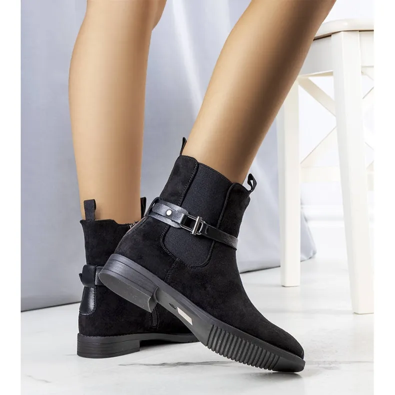 BM Bottes classiques isolées noires d'Odila le noir