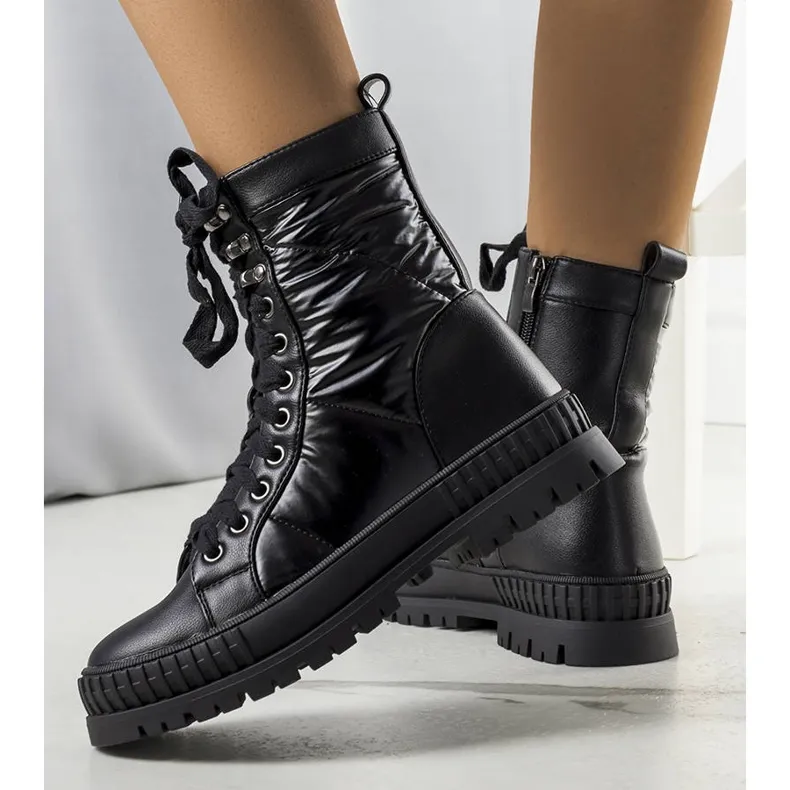 BM Bottes isolées noires de Hamina le noir