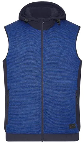 Bodywarmer gilet polaire workwear - Homme - JN1848 - bleu roi chiné 