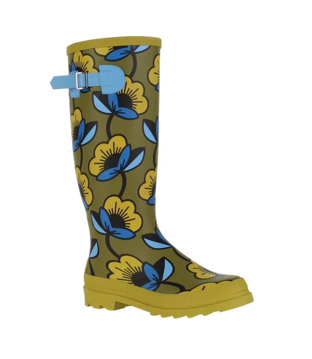 Bottes de pluie orla kiely hi femme vert kaki Regatta