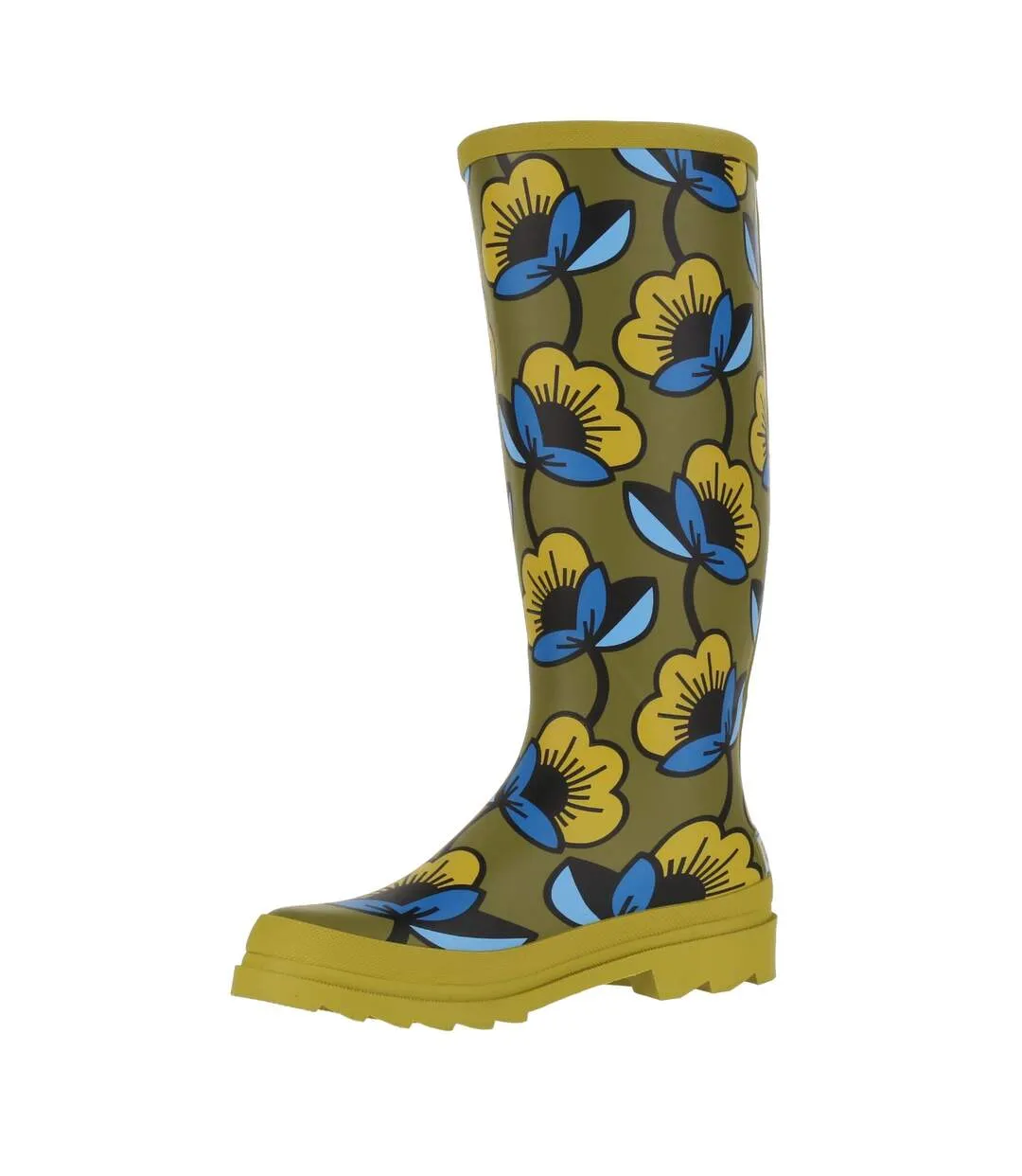 Bottes de pluie orla kiely hi femme vert kaki Regatta