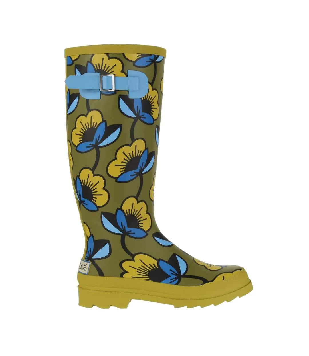 Bottes de pluie orla kiely hi femme vert kaki Regatta