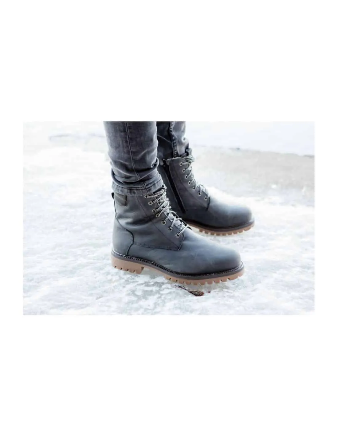 Bottes Hiver Homme Made in Canada doublée 100% laine naturelle