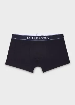 Boxer en microfibre uni marine