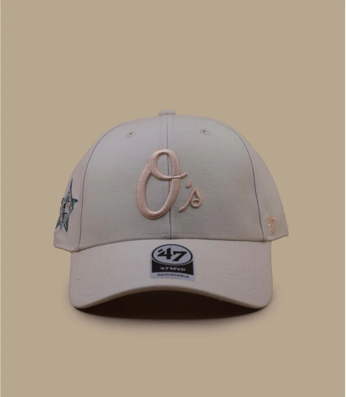 Casquette baseball Orioles beige - Casquette MLB Orioles Sure Shot Snapback natural 47 Brand : Headict