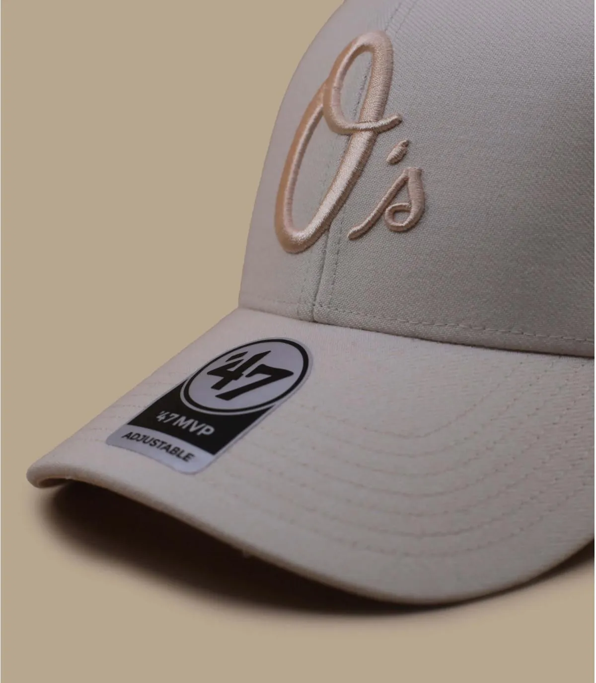 Casquette baseball Orioles beige - Casquette MLB Orioles Sure Shot Snapback natural 47 Brand : Headict