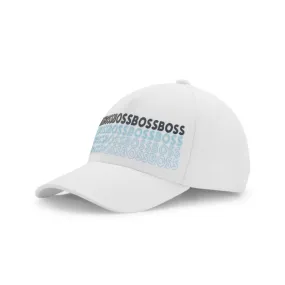 CASQUETTE BOSS HIGH TECH PREP IMPRIMÉ BLANC