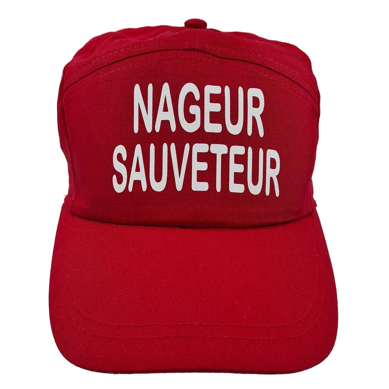 Casquette rouge Nageur Sauveteur - Taille unique adulte 