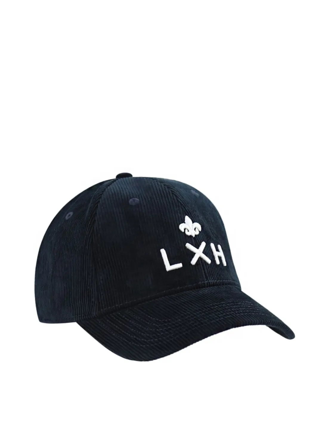 Casquette velours cotele LXH Ref 60995 bleu marine