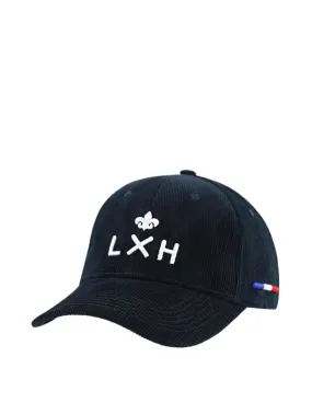 Casquette velours cotele LXH Ref 60995 bleu marine