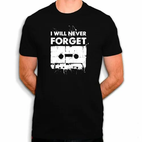 Cassette audio - t-shirt en coton bio - i will never forget