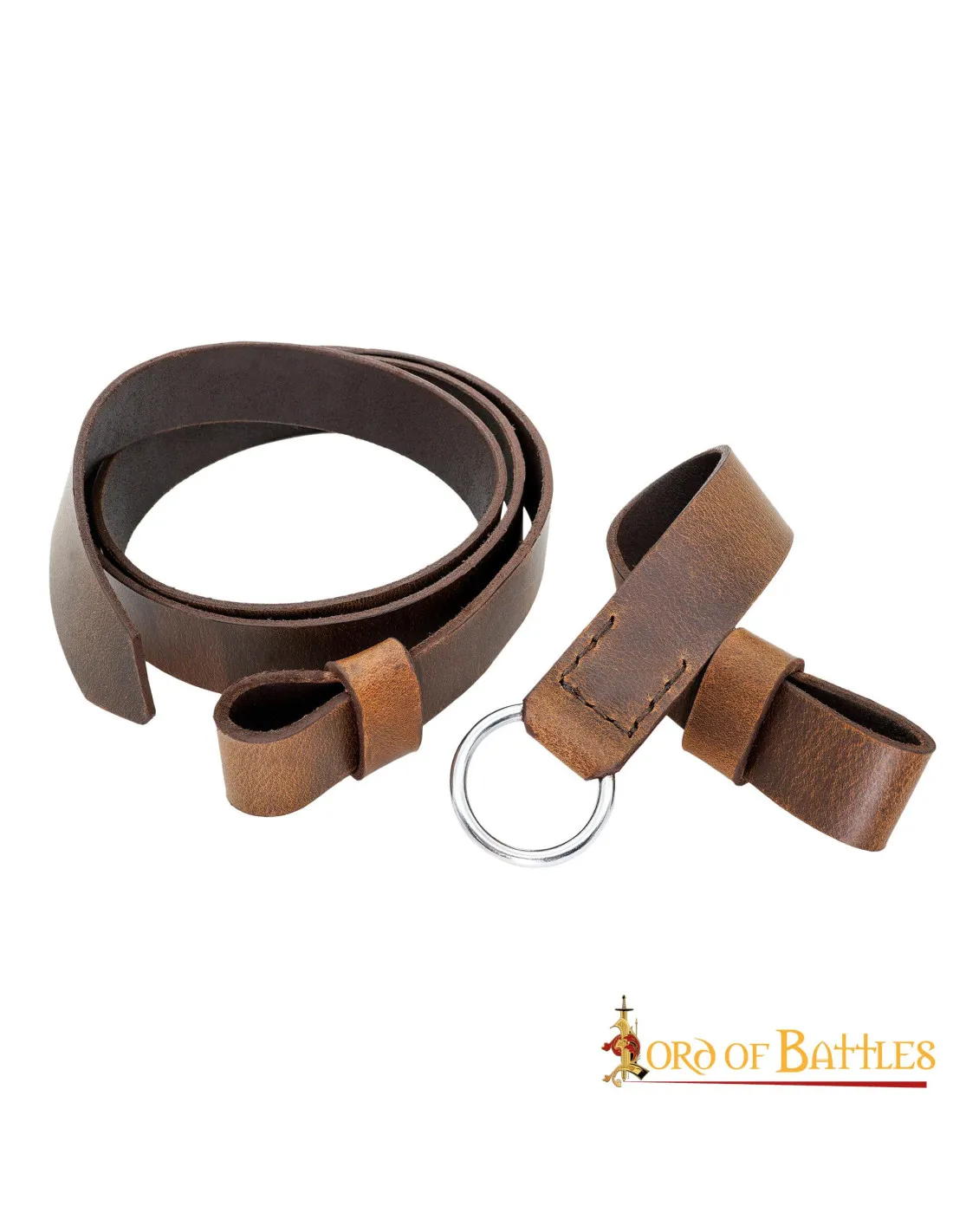 Ceinture d'épée en cuir marron ⚔️ Boutique Épées