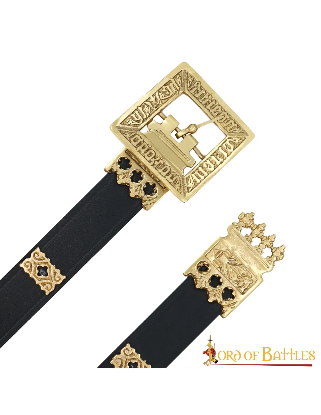 Ceinture médiévale en cuir Eric de Poméranie ⚔️ Boutique Épées