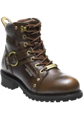 Chaussures / Bottes Harley Davidson Pierce Marron Waterproof Moto Hommes - D96144