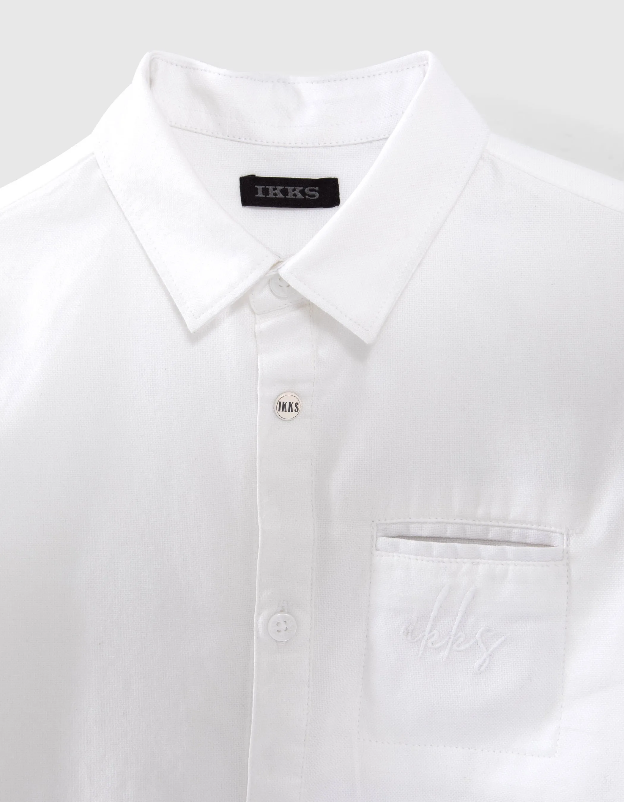 Chemise blanche cérémonie avec pochette garçon