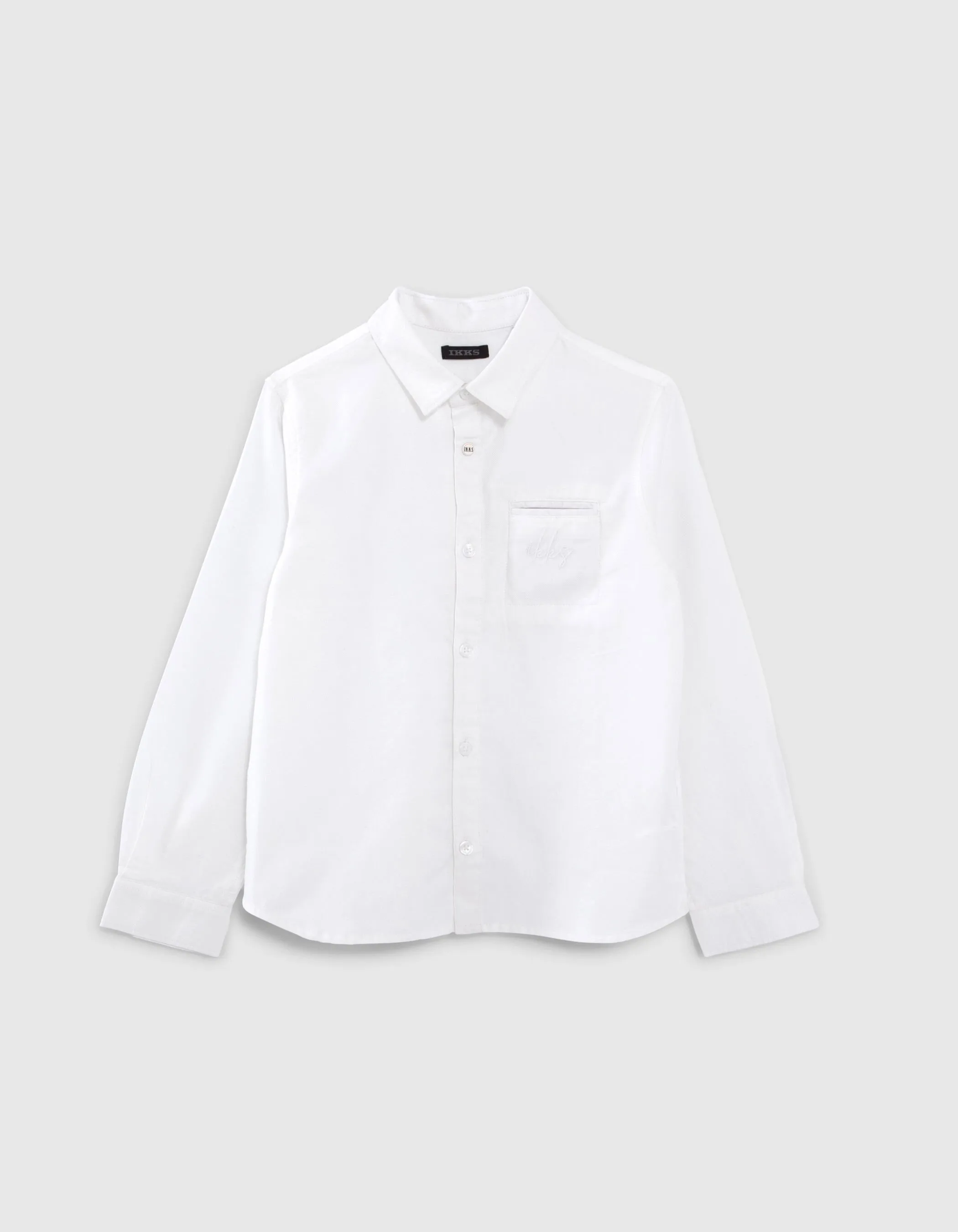 Chemise blanche cérémonie avec pochette garçon