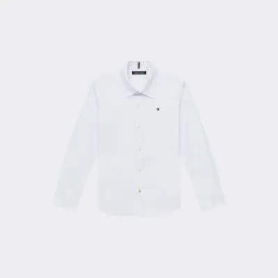 Chemise en popeline de coton extensible | Blanc | Tommy Hilfiger