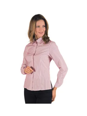 Chemise Femme Manches Longues Kyoto Blanc Rayé Bordeaux