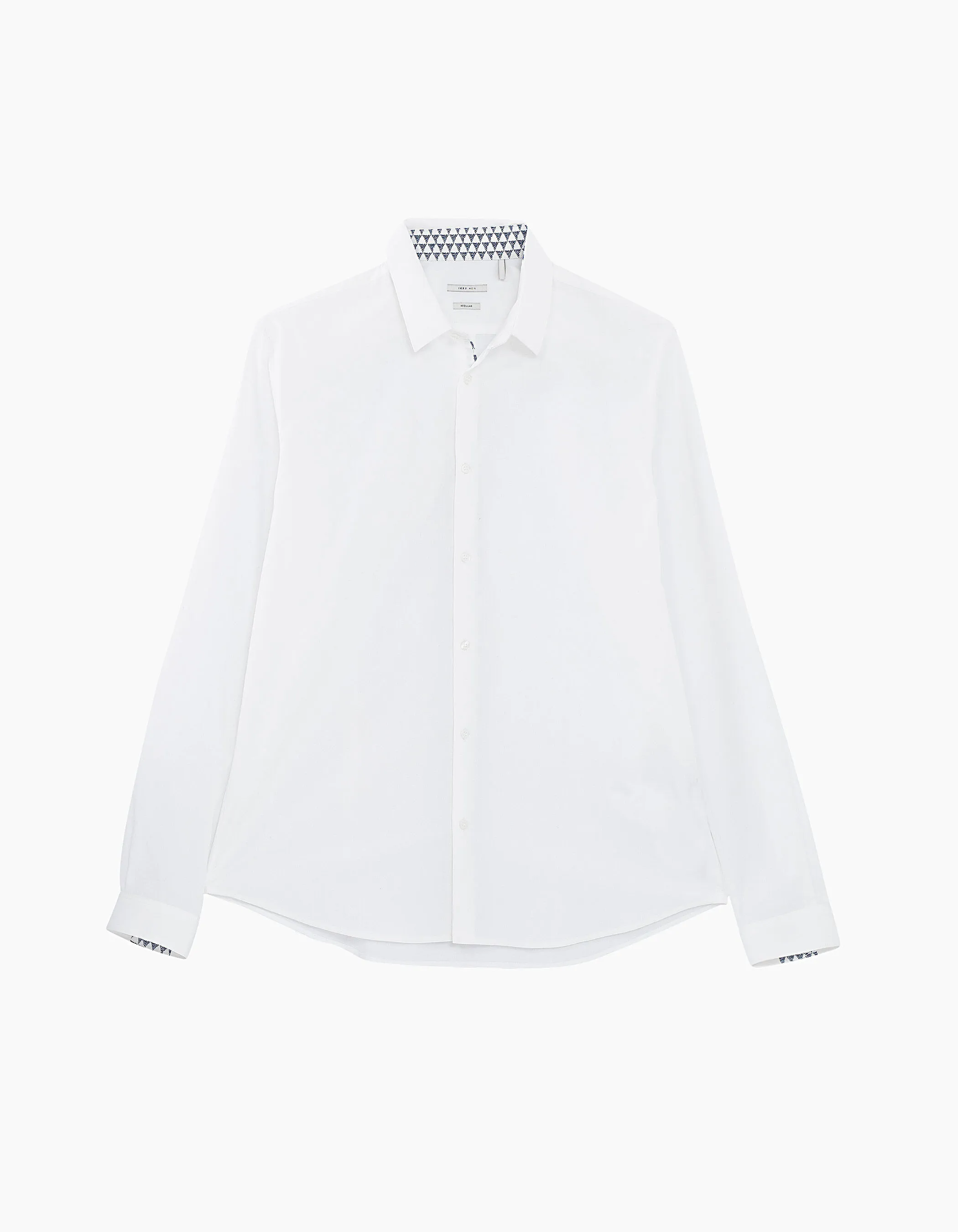 Chemise REGULAR blanche oppo géométrique Homme