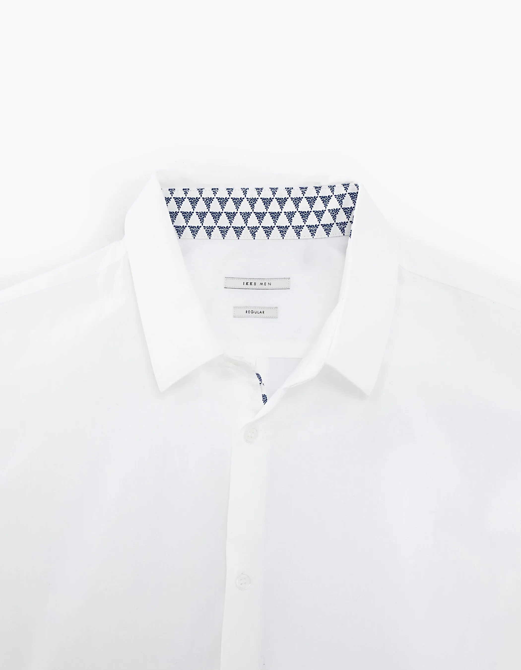 Chemise REGULAR blanche oppo géométrique Homme