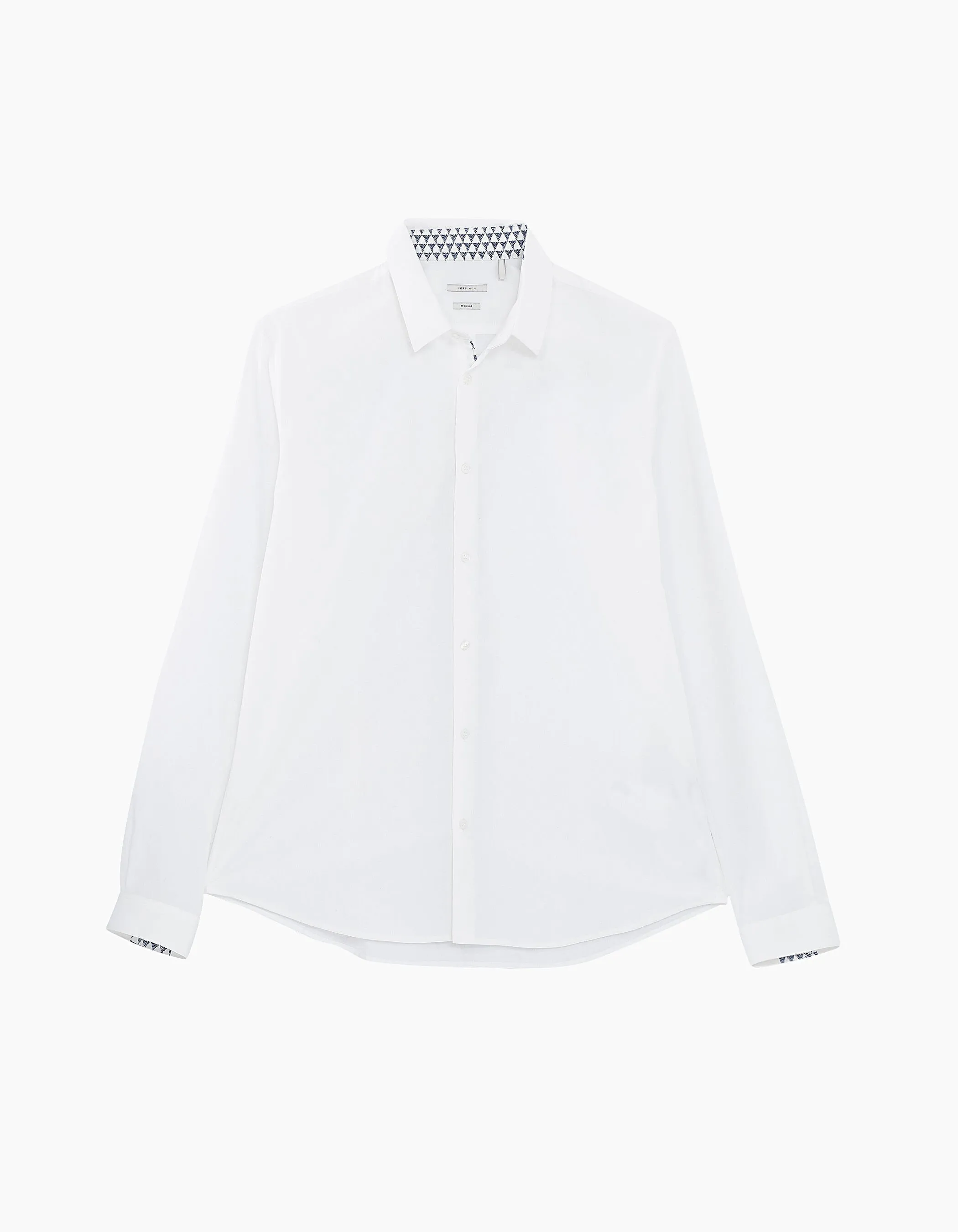 Chemise REGULAR blanche oppo géométrique Homme