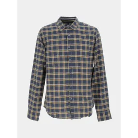 Chemise à carreaux marine jaune homme - Rms 26 | wimod