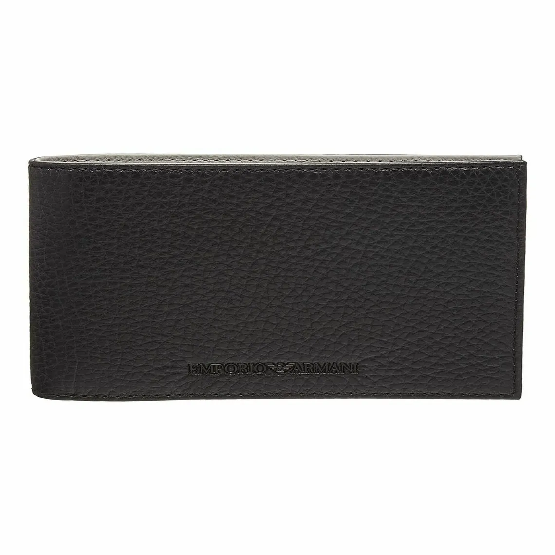 Coffret cadeau Portefeuille & Porte-Cle noir en cuir  Emporio Armani - Portefeuille & Porte cartes Homme sur MenCorner