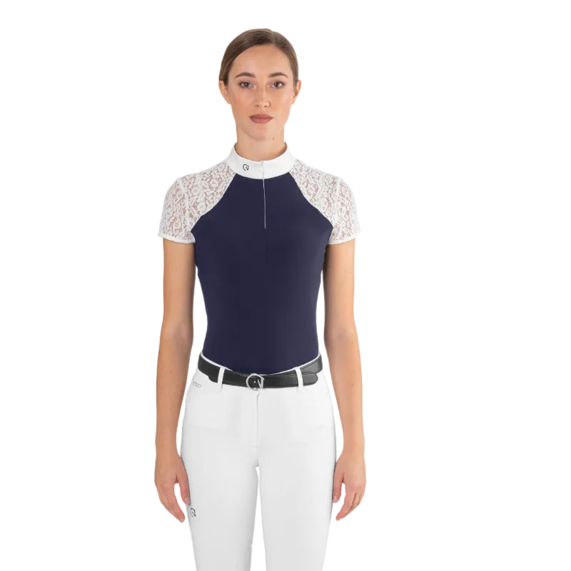 Ego7 - Polo de concours manches courtes femme Florentine marine