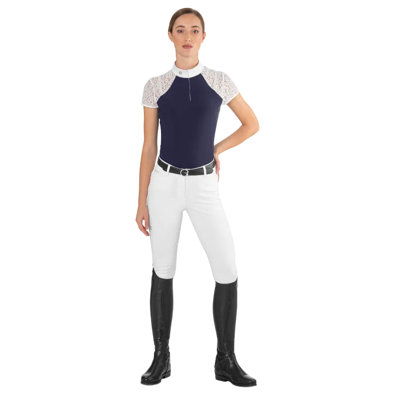 Ego7 - Polo de concours manches courtes femme Florentine marine