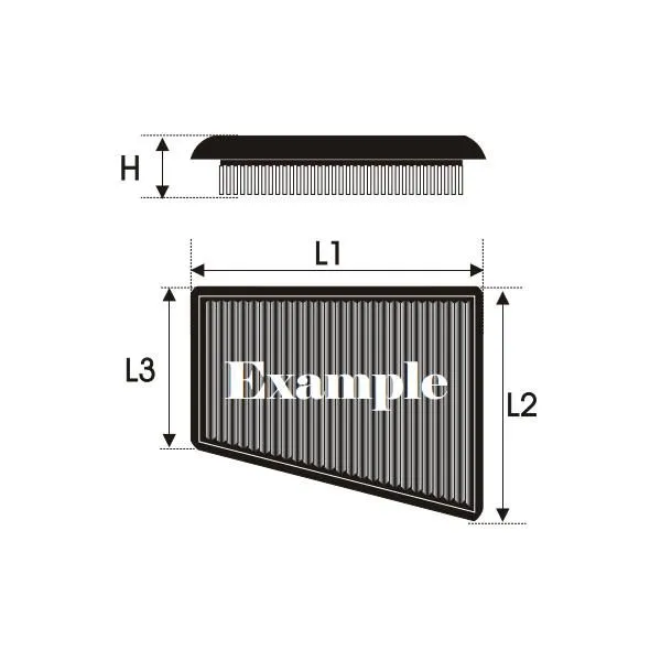 Filtre de remplacement GREEN FILTER pour AUDI A1 ou VOLKSWAGEN Polo V