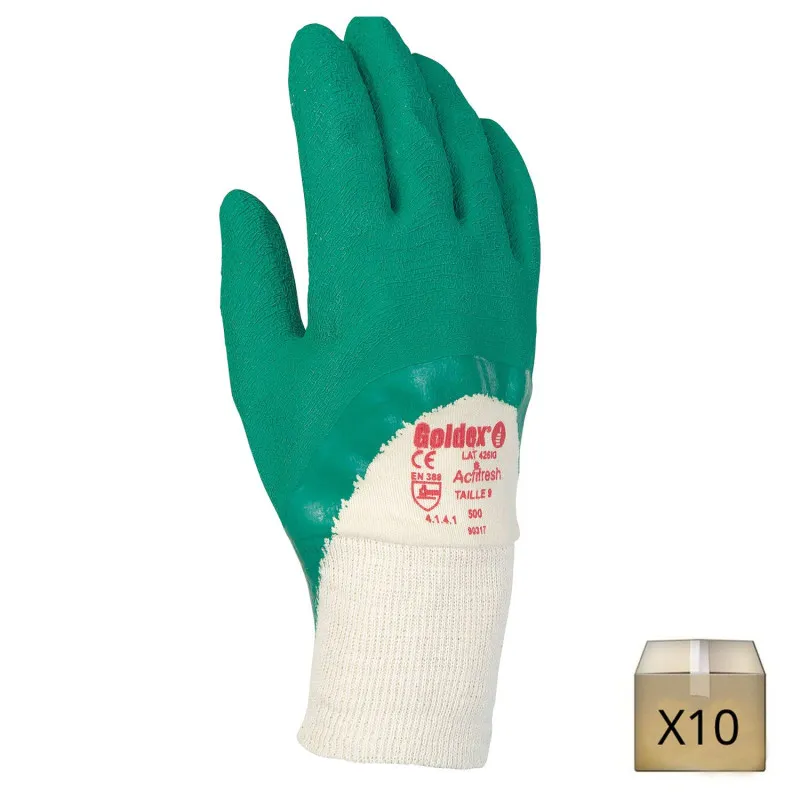 Gants de manutention enduit latex pour travaux lourds | SINGER SAFETY