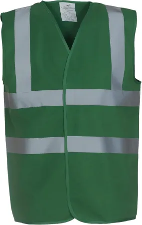 Gilet de sécurité - chasuble - vert hopital paramédical -  HVW100 