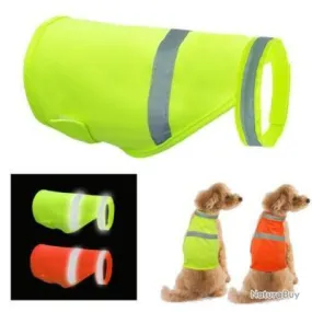 Gilet de Sécurité Réfléchissant pour Chien de Chasse - 2 Couleurs - Différentes Tailles