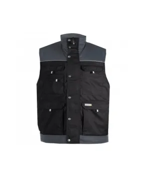 Gilet sans manches polaire Hulst noir et gris - DASSY