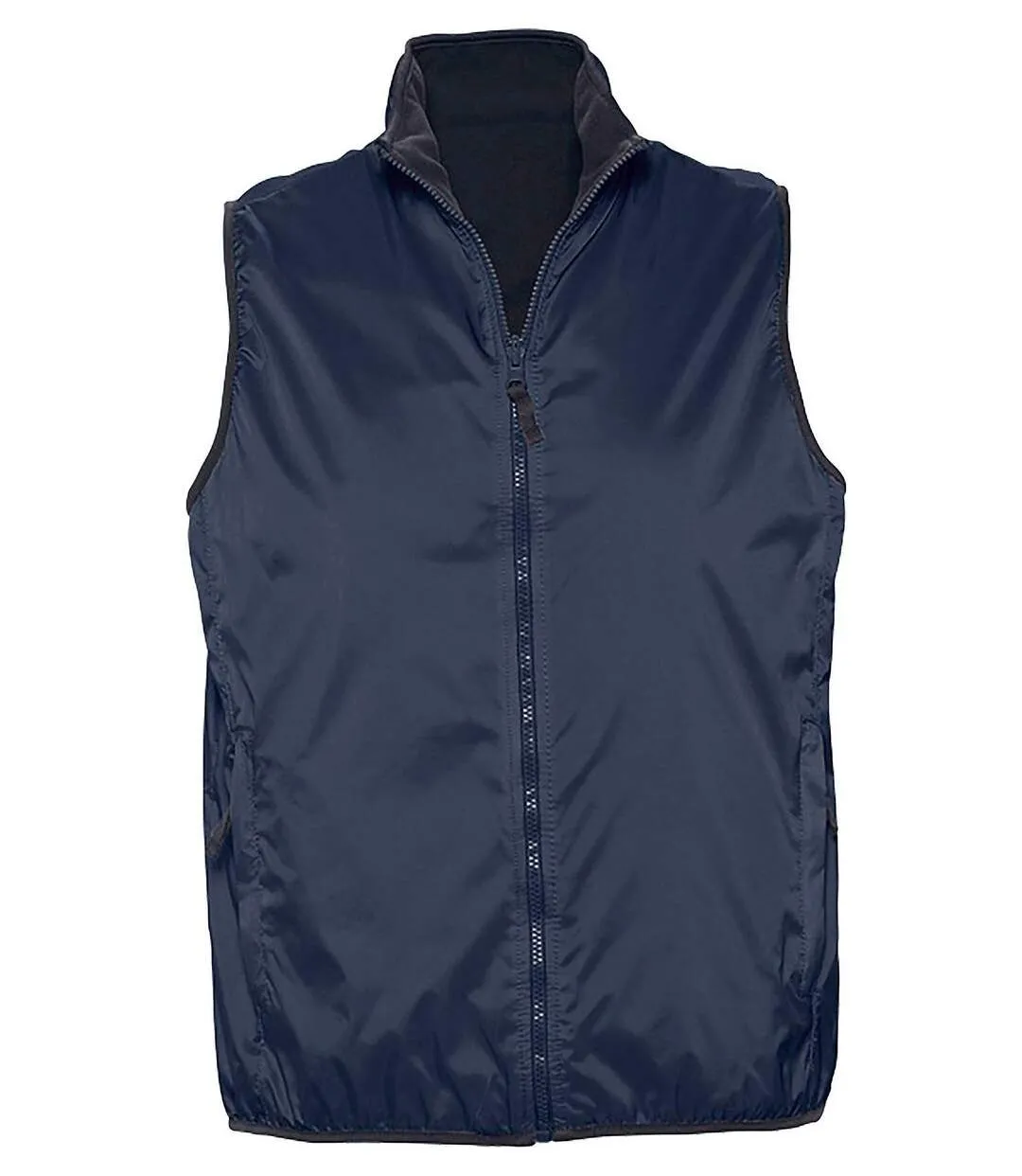 Gilet sans manches réversible imperméable doublé 44001 - bleu marine - unisexe