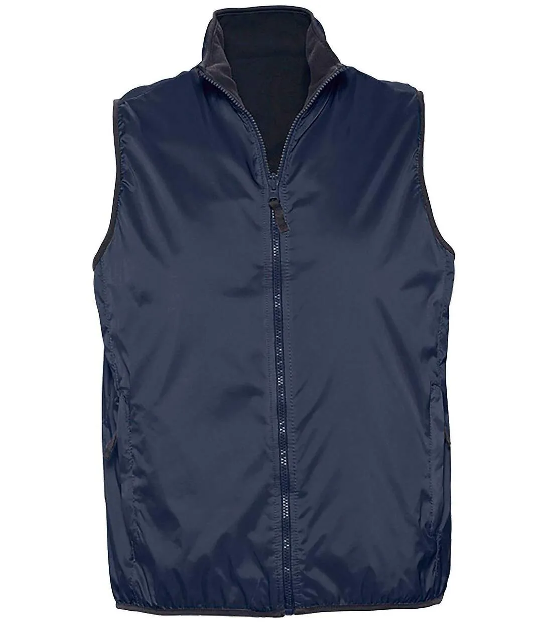 Gilet sans manches réversible imperméable doublé 44001 - bleu marine - unisexe