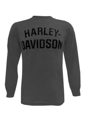 Harley Davidson Homme T-Shirt Heritage H-D Manches Longues Charcoal 30296639