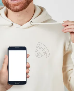 Hoodie homme Animal brodé à la main