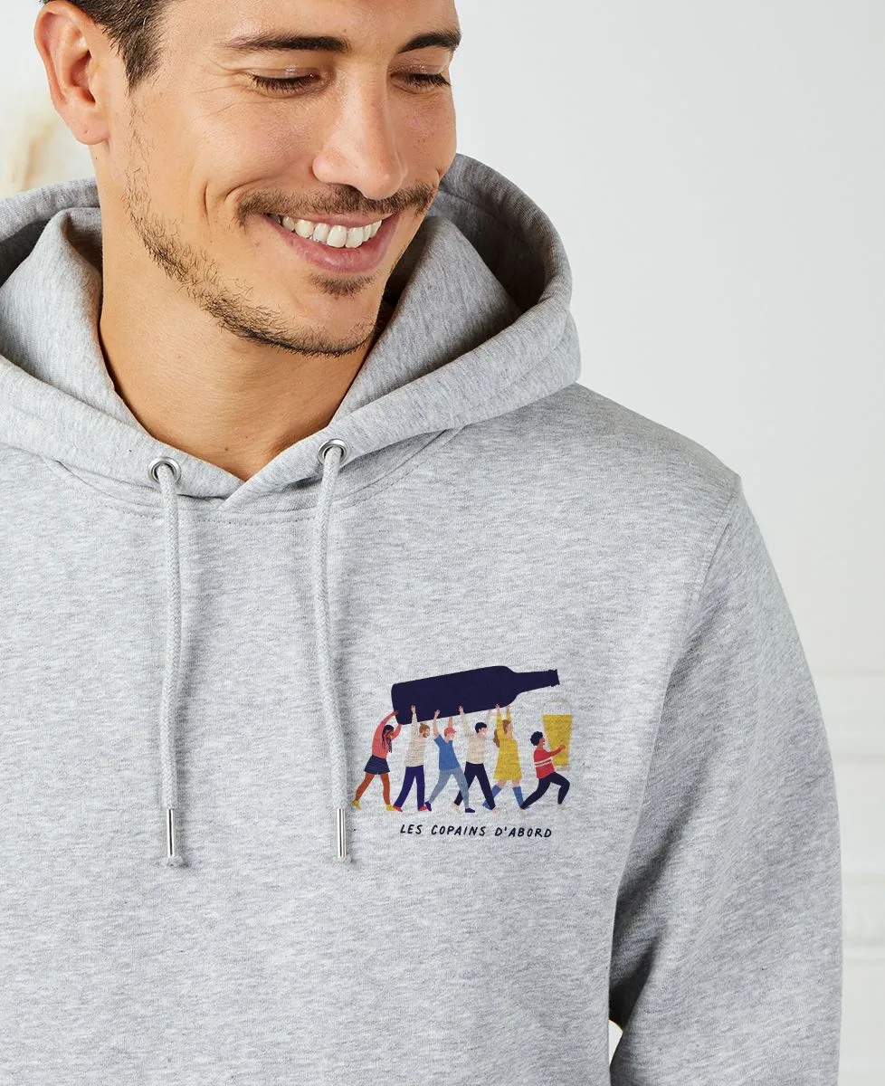 Hoodie homme Copains d'apéro personnalisé